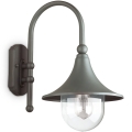 Ideal Lux - Aplique de pared exterior CIMA 1xE27/52W/230V IP43 antracita